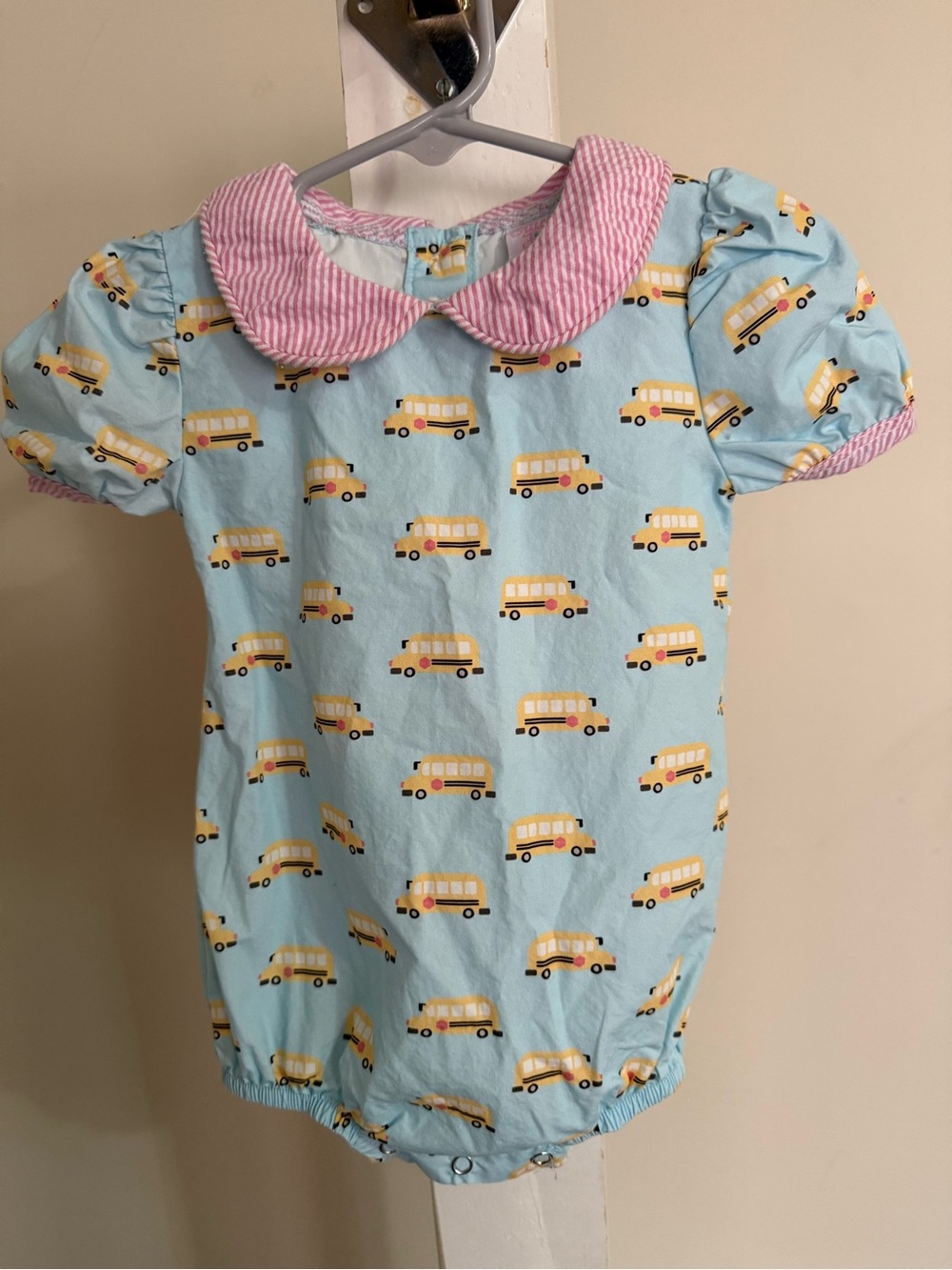 Stitchy Fish School Bus Romper